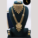 Kavita Art Pota Stone And Pearl Meenakari Double Necklace Set