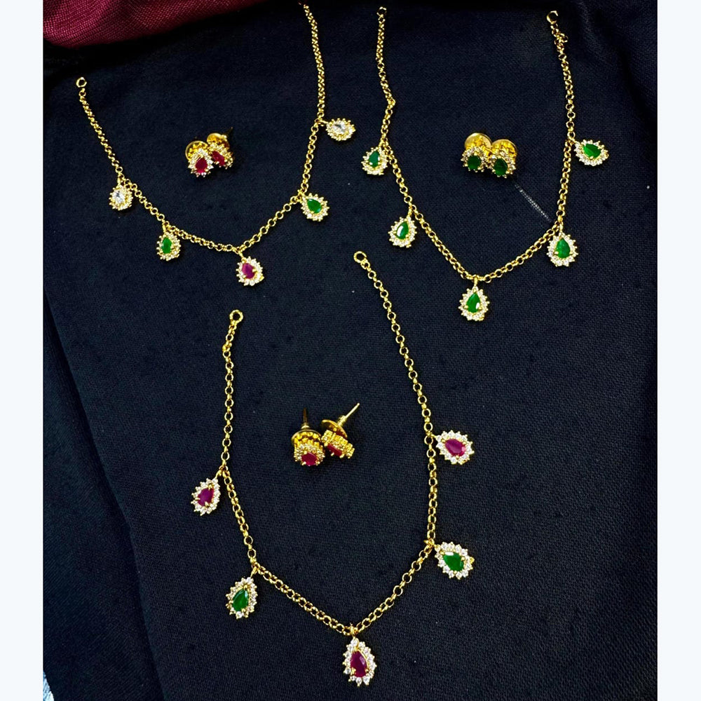 Kavita Art Antique Crystal Necklace Set For Wedding And Festive Wear