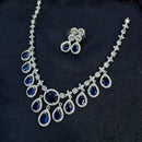 Kavita Art Designer Sparkling American Diamond Necklace Set