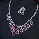 Kavita Art Designer Sparkling American Diamond Necklace Set