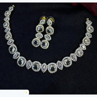 Kavita Art Designer Sparkling American Diamond Necklace Set