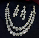 Kavita Art Sparkling Austrian Stone And Pearl Necklace Set