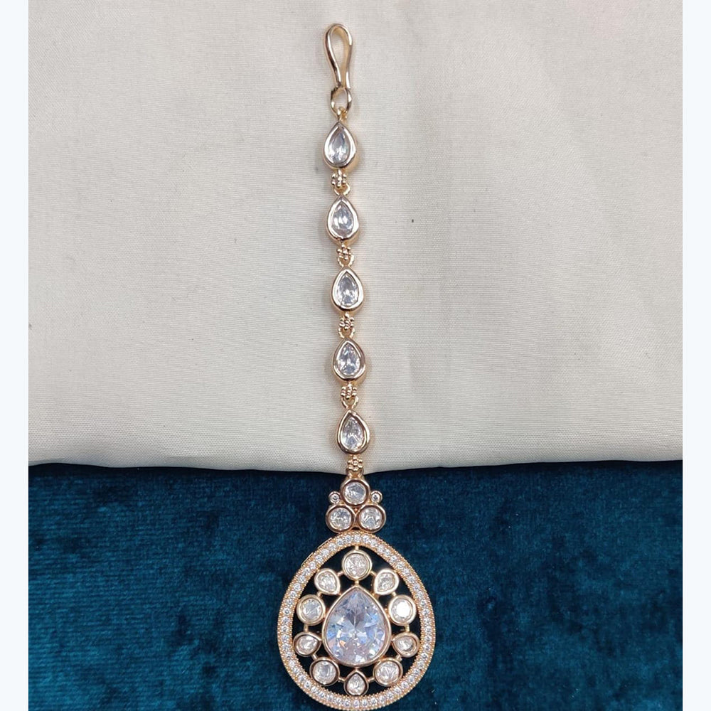 Kavita Art Royal Heavy Polki Kundan Maangtikka For Wedding And Festive Wear