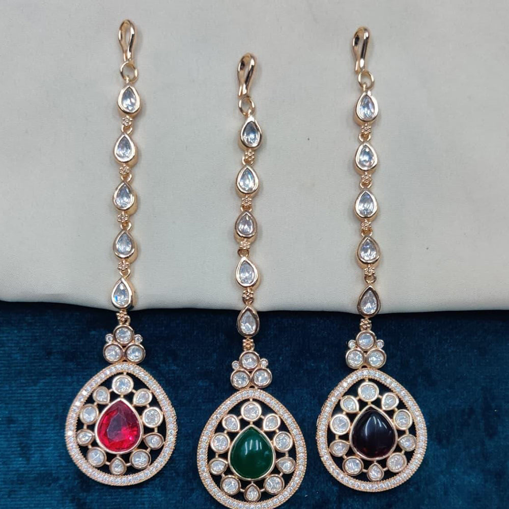 Kavita Art Royal Heavy Polki Kundan Maangtikka For Wedding And Festive Wear