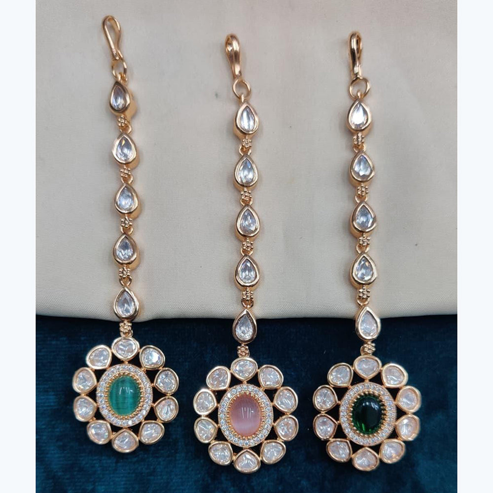 Kavita Art Royal Heavy Polki Kundan Maangtikka For Wedding And Festive Wear