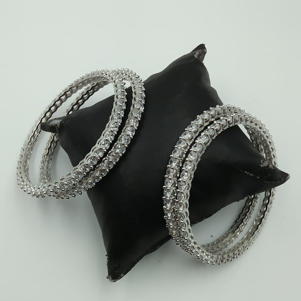Kavita Art Handcrafted Elegant Crystal Stone Bangles For Wedding Wear