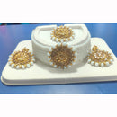 Kavita Art Elegant Shine Crystal and Pearl Choker Necklace Set