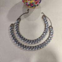 Kavita Art Elegant Shine Crystal and Pearl Choker Necklace Set