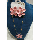 Kavita Art Sparkling Flower Design Austrian Stone Necklace Set