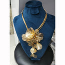Kavita Art Sparkling Flower Design Austrian Stone Necklace Set