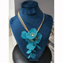 Kavita Art Sparkling Flower Design Austrian Stone Necklace Set