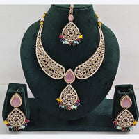 Kavita Art Sparkle Glow Crystal and Pearl Necklace Set