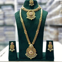 Kavita Art Eternal Charm Pota Stone And Pearl Long Necklace Set