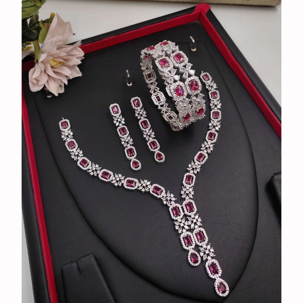 Kavita Art Sparkling Shine Austrian Stone Necklace Set