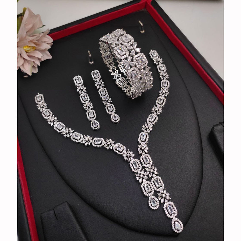 Kavita Art Sparkling Shine Austrian Stone Necklace Set
