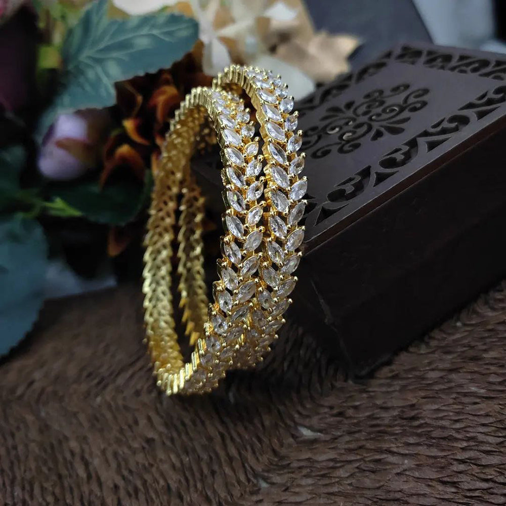 Kavita Art Handcrafted Glamour Crystal Stone Bangles Set