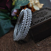 Kavita Art Handcrafted Glamour Crystal Stone Bangles Set