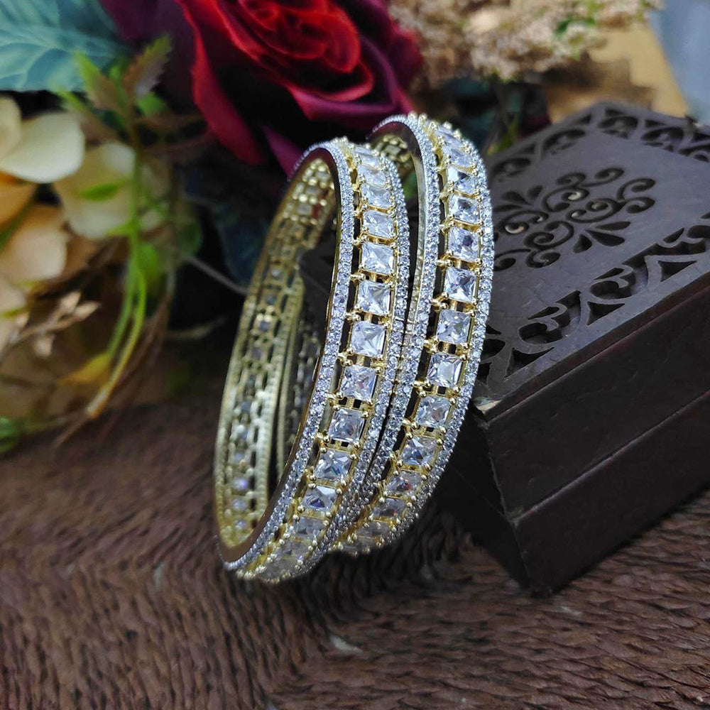 Kavita Art Festive Elegant Austrian Stone Bangles Set