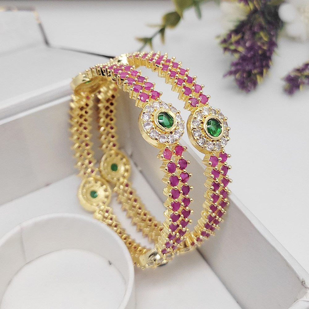 Kavita Art Sparkling Shine Pota Stone Bangles Set