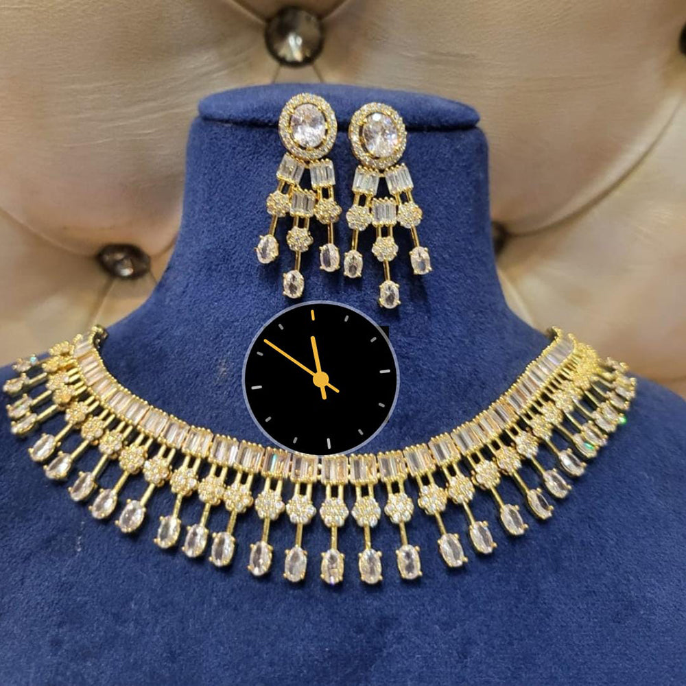 Kavita Art Elegant Crystal And Austrian Stone Necklace Set