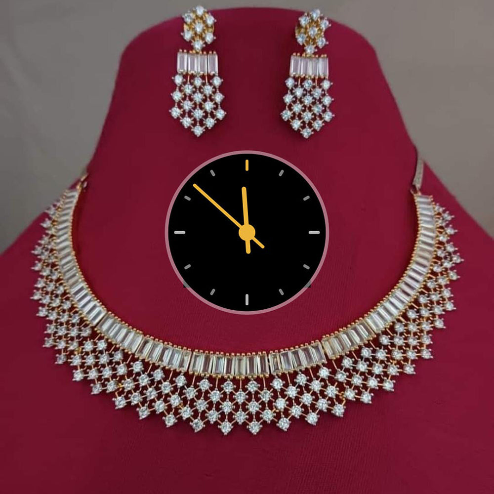 Kavita Art Elegant Crystal And Austrian Stone Necklace Set