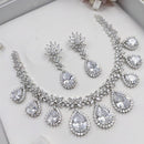 Kavita Art Sparkling American Diamond And Austrian Stone Necklace Set