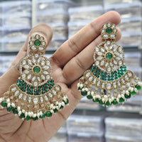 Kavita Art Ethnic Elegance Kundan Stone And Pearls Dangler Earrings