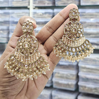 Kavita Art Ethnic Elegance Kundan Stone And Pearls Dangler Earrings