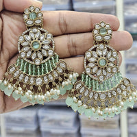 Kavita Art Ethnic Elegance Kundan Stone And Pearls Dangler Earrings