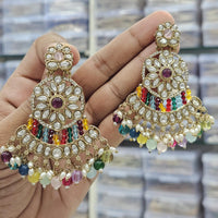 Kavita Art Ethnic Elegance Kundan Stone And Pearls Dangler Earrings
