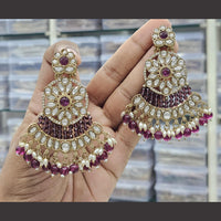 Kavita Art Ethnic Elegance Kundan Stone And Pearls Dangler Earrings