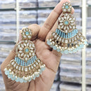 Kavita Art Ethnic Elegance Kundan Stone And Pearls Dangler Earrings