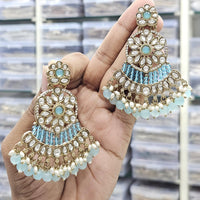 Kavita Art Ethnic Elegance Kundan Stone And Pearls Dangler Earrings