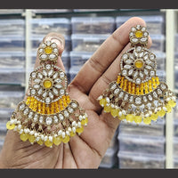 Kavita Art Ethnic Elegance Kundan Stone And Pearls Dangler Earrings