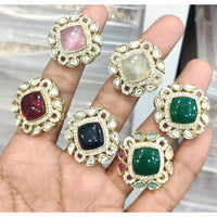 Kavita Art Glamorous Pota And Austrian Stone Statement Ring