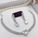 Kavita Art Shimmering Crystal With Austrian Stone Necklace Set