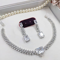Kavita Art Shimmering Crystal With Austrian Stone Necklace Set