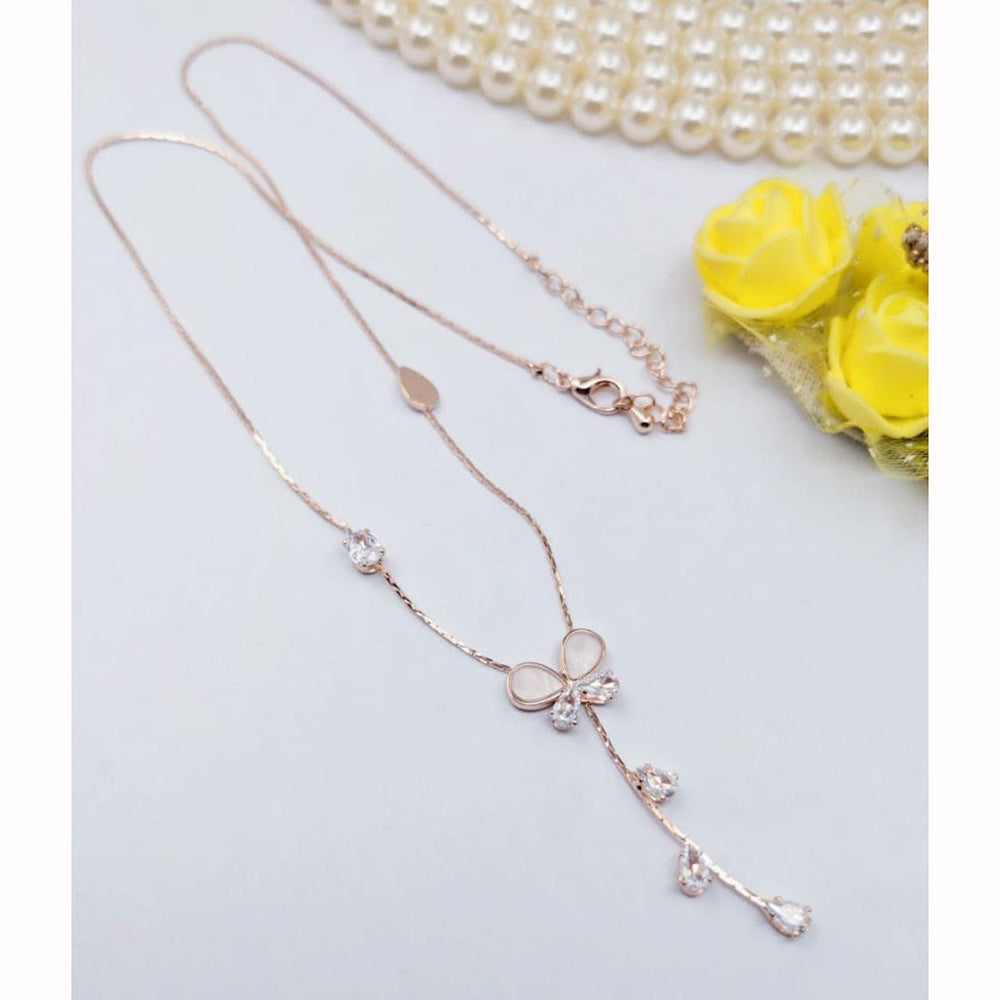 Kavita Art Elegant American Diamond Long Necklace