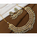 Kavita Art Premium Austrian Stone And Pearl Necklace Set