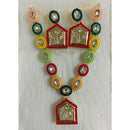 Kavita Art Premium Crystal Stone And Pearl Necklace Set