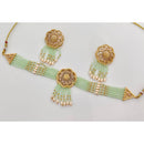 Kavita Art Crystal Stone And Pearl Designer Choker Necklace Set