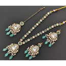 Kavita Art Premium Polki Kundan Stone Pearl And Beads Necklace Set