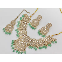 Kavita Art  Elegant Pota Stone Pearl And Beads Necklace Set