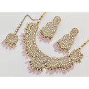 Kavita Art  Elegant Pota Stone Pearl And Beads Necklace Set