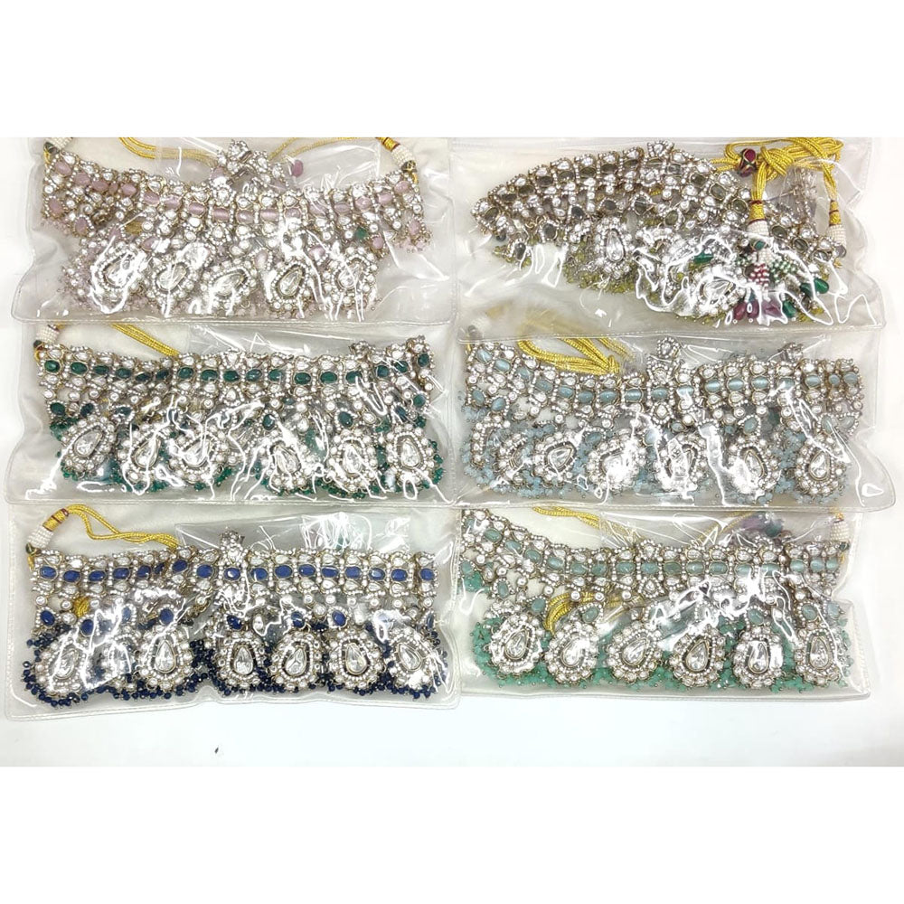 Kavita Art  Elegant Pota Stone And Pearl Necklace Set