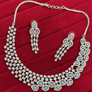 Kavita Art Premium American Diamond Sparkle Necklace Set