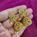 Kavita Art Designer Pota Austrian Stone And Pearl Jhumki Earrings