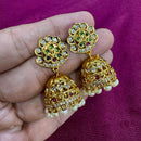 Kavita Art Designer Pota Austrian Stone And Pearl Jhumki Earrings