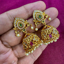 Kavita Art Designer Pota Austrian Stone And Pearl Jhumki Earrings