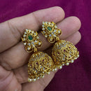 Kavita Art Designer Pota Austrian Stone And Pearl Jhumki Earrings